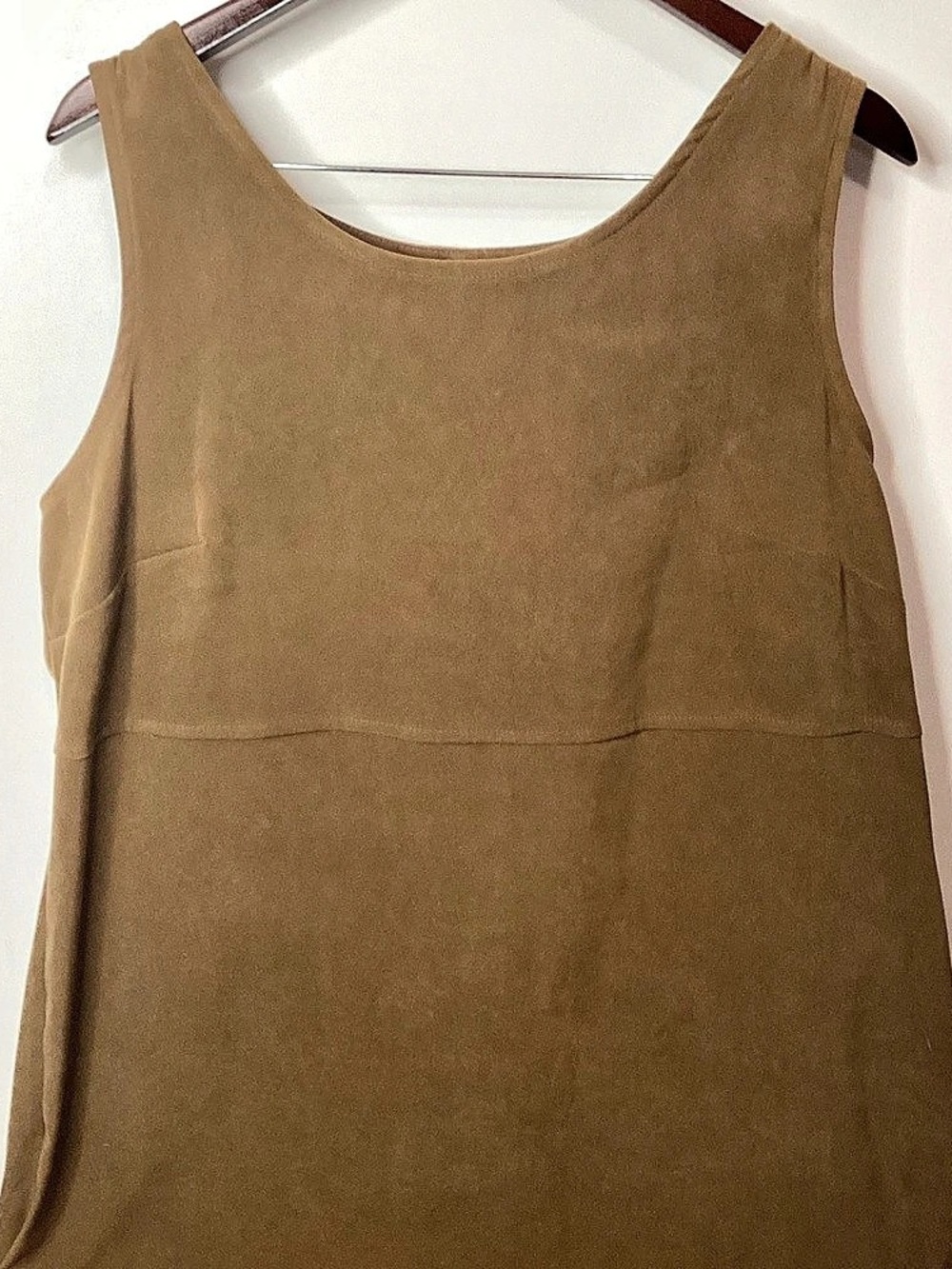 Brown Sleeveless Midi Dress Size 18